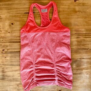 Athleta Saffron Red/Coral Sunset Fast Track Tank Top | S